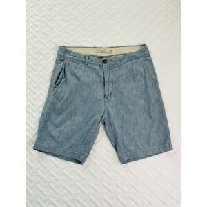 L.O.G.G. H&M Label Of Graded Goods 100%Cotton Mens Light Blue Chino Shorts US 33